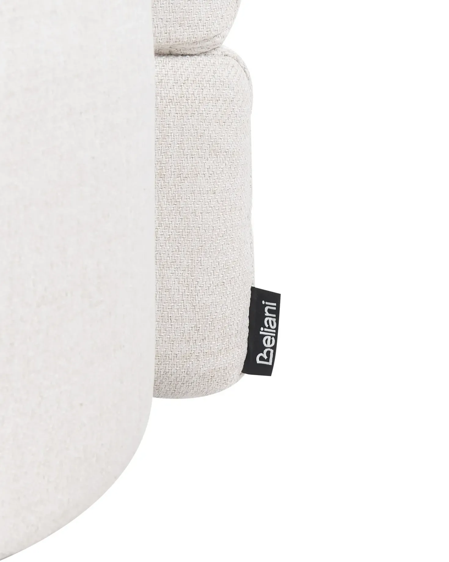 Poltrona girevole RANDERS con contenitore Tessuto Bianco sporco