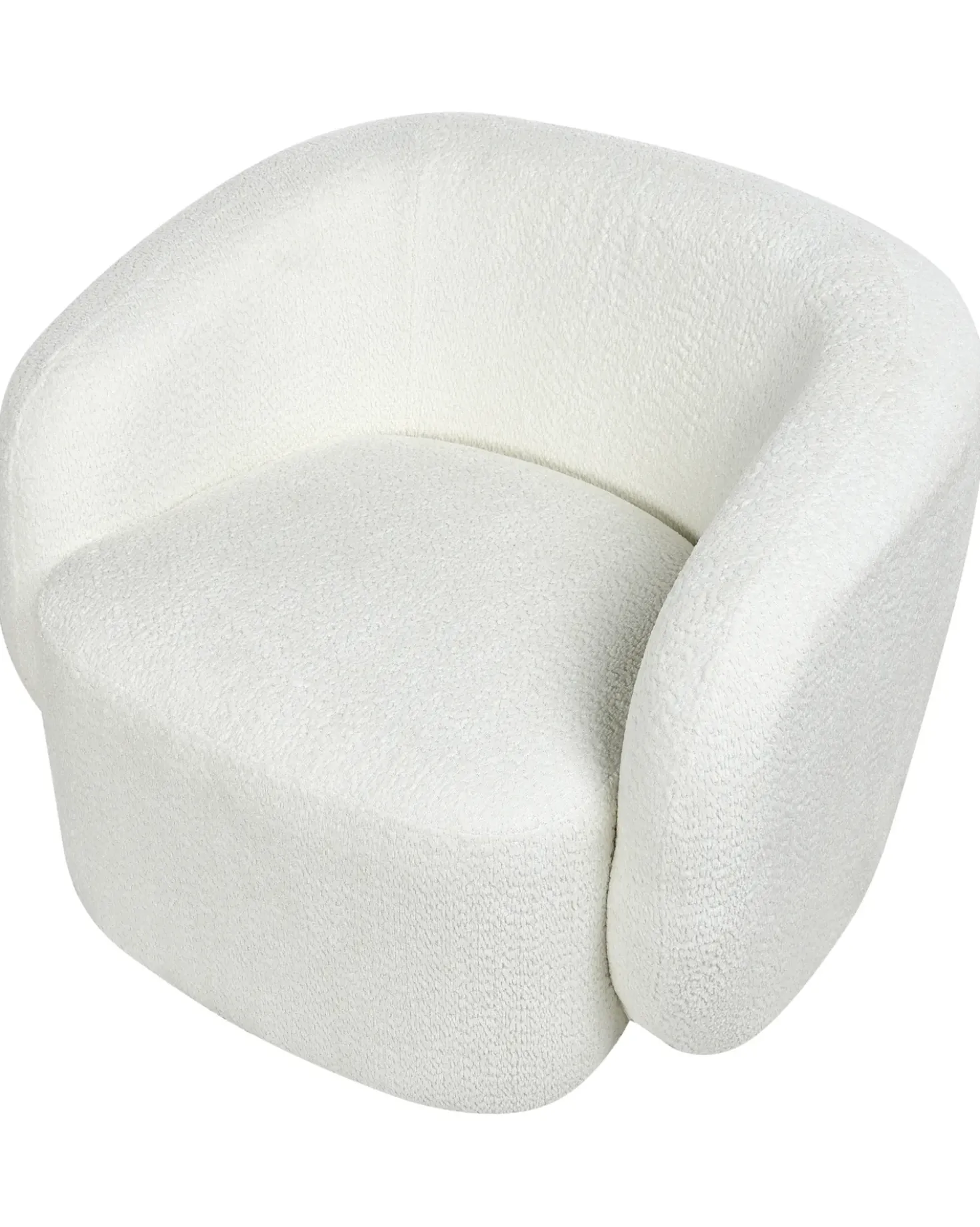 Poltrona girevole TORE Tessuto Bianco sporco