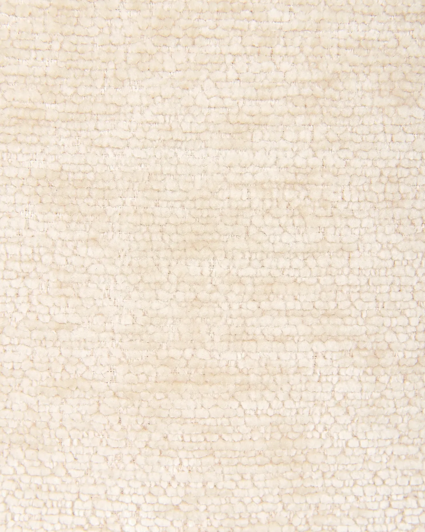 Poltrona girevole TOVIK con poggiapiedi Ciniglia Beige chiaro