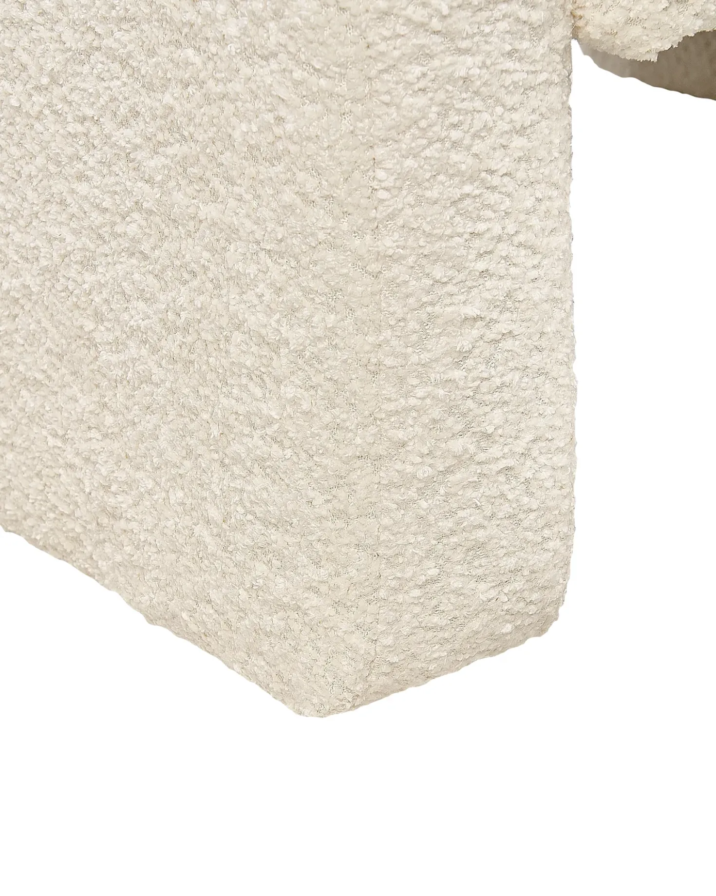 Poltrona HALLSBERG Bouclé Bianco sporco