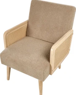 Poltrona HOJBY Bouclé Beige sabbia