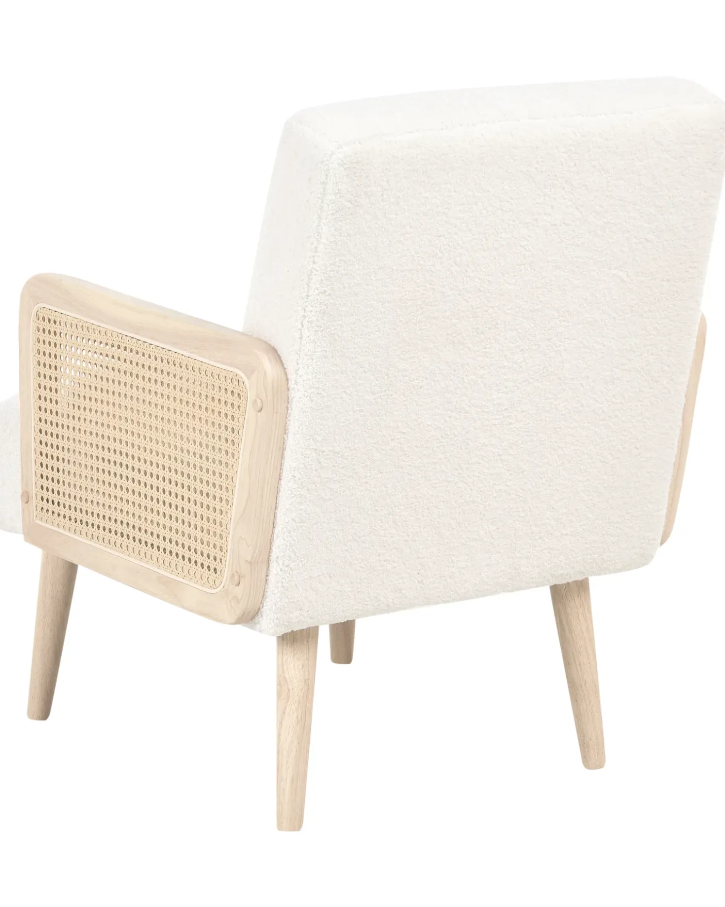 Poltrona HOJBY Bouclé Bianco sporco