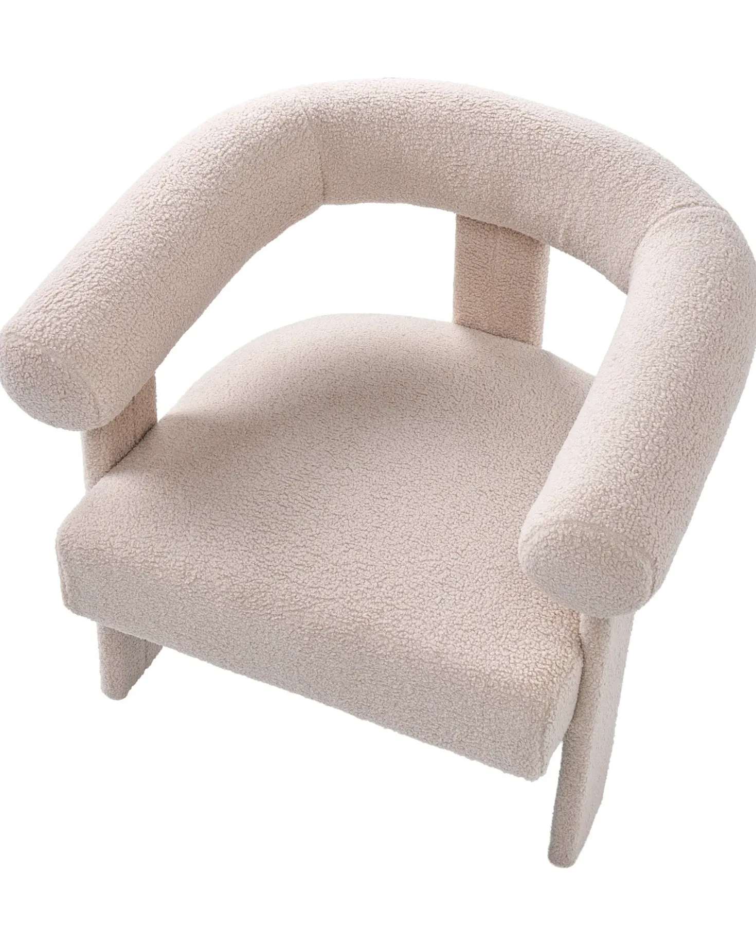 Poltrona ILBRO Bouclé Beige chiaro