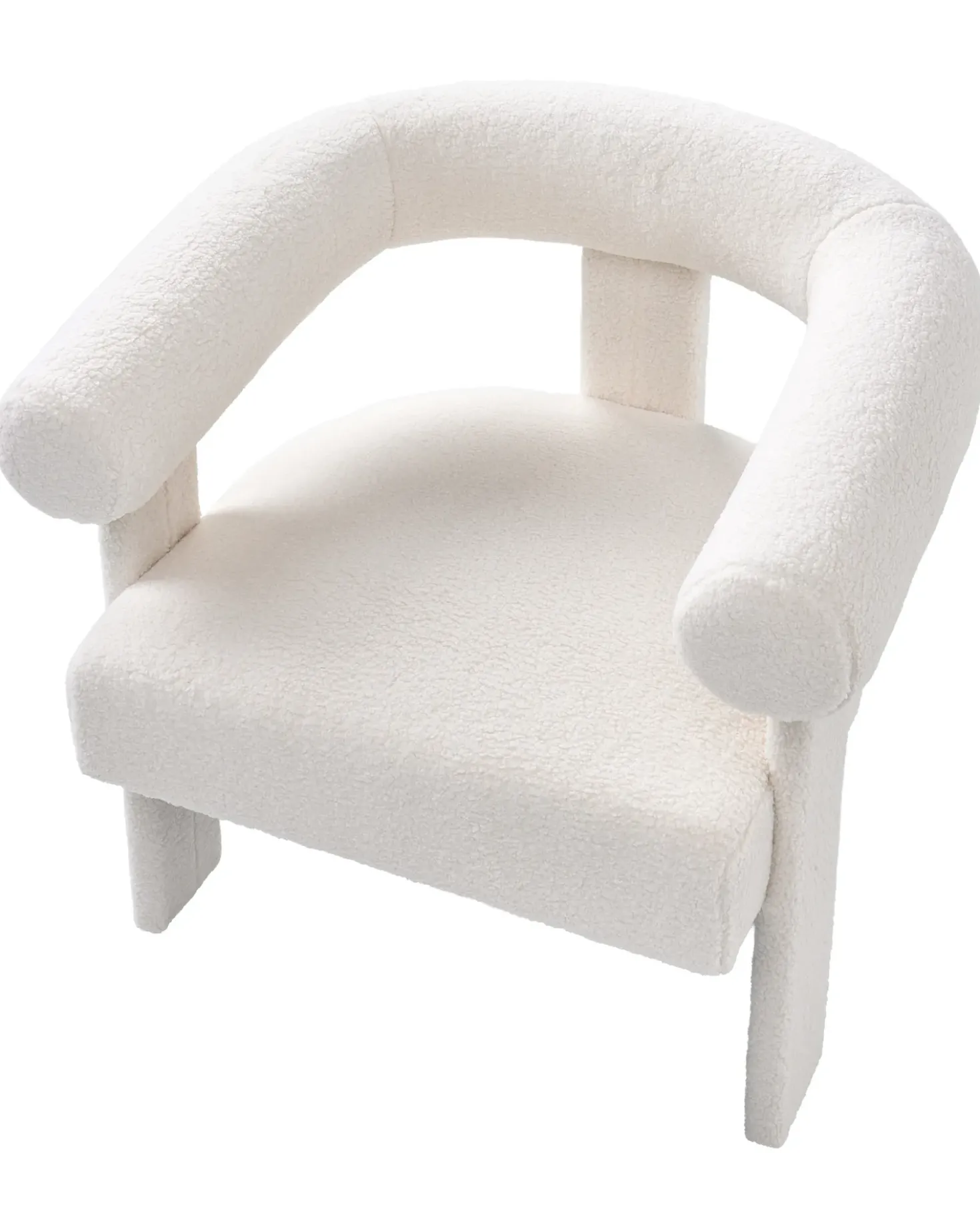 Poltrona ILBRO Bouclé Bianco sporco