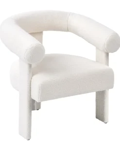Poltrona ILBRO Bouclé Bianco sporco