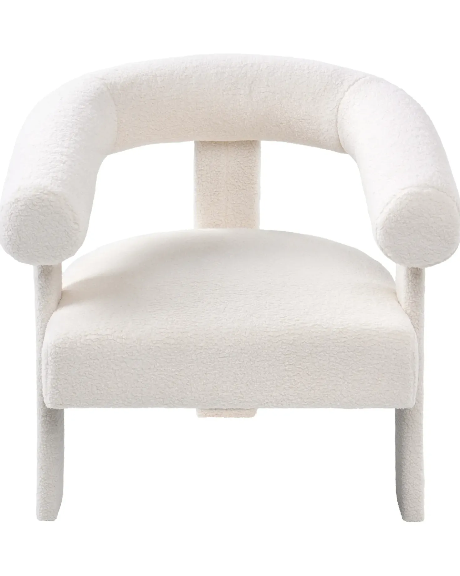 Poltrona ILBRO Bouclé Bianco sporco