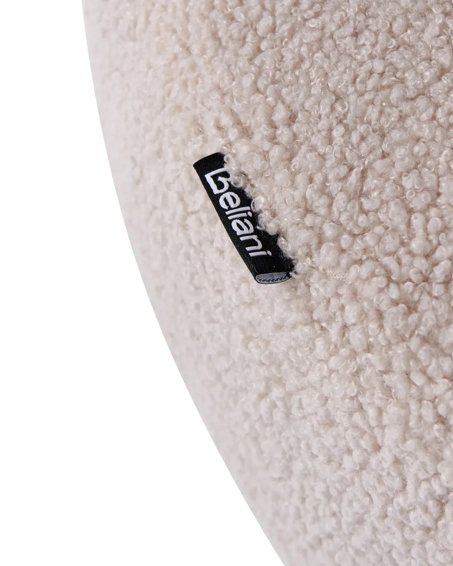 Poltrona ILBRO Bouclé Marrone scuro/Beige