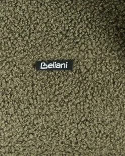 Poltrona ILBRO Bouclé Verde/Marrone scuro
