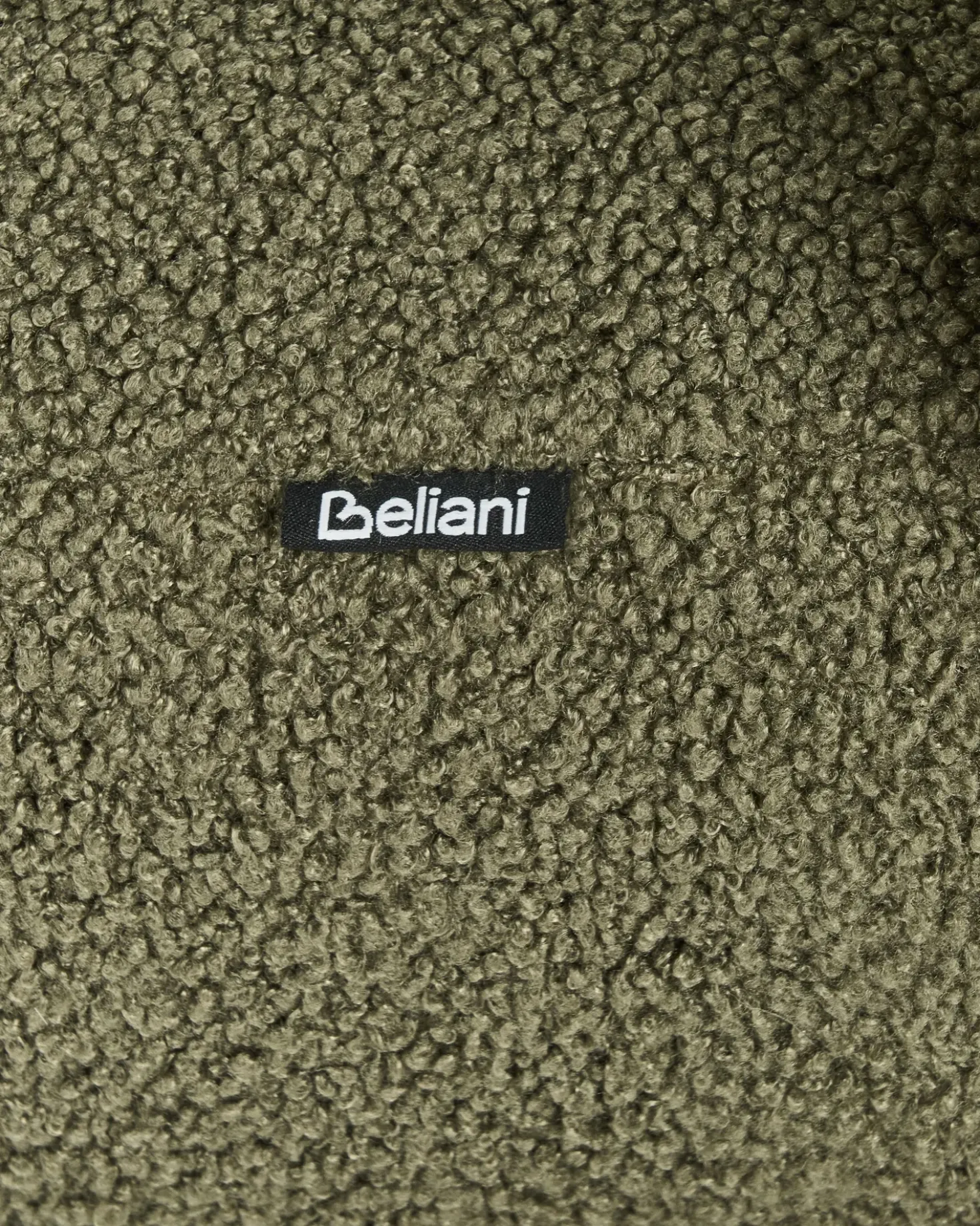 Poltrona ILBRO Bouclé Verde/Marrone scuro