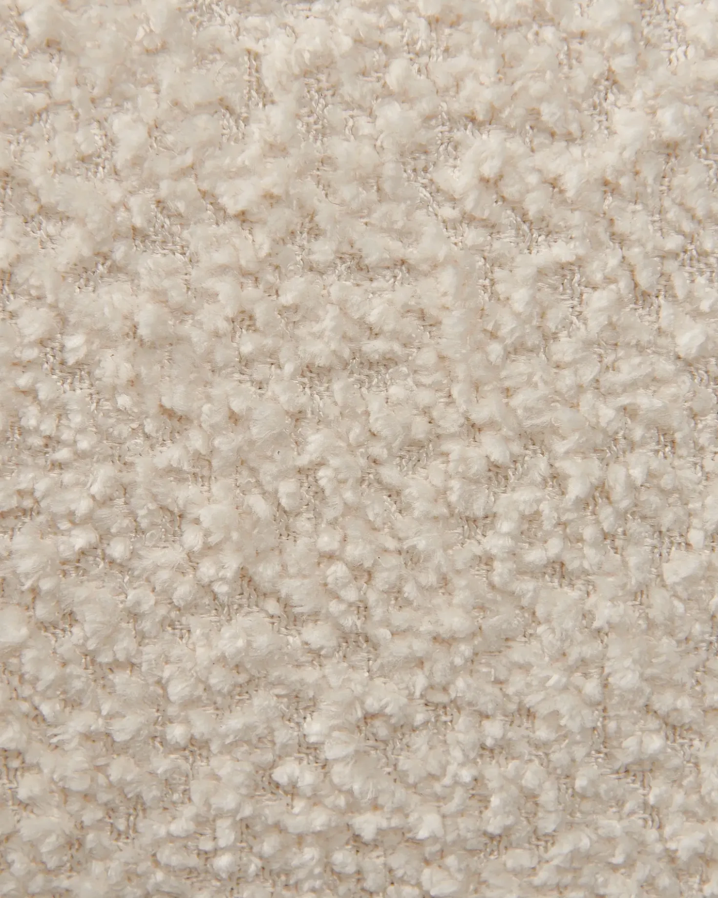 Poltrona JAMSA Bouclé Bianco sporco