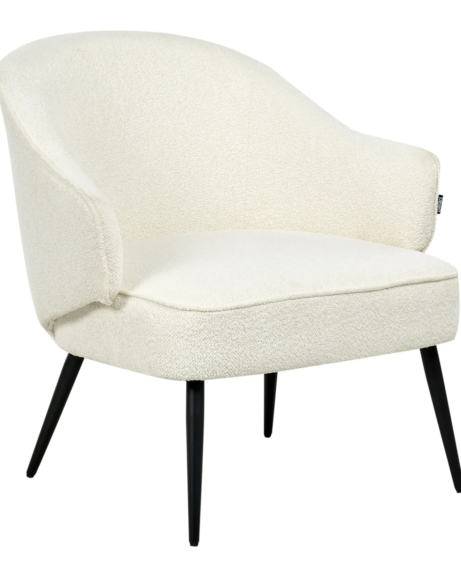 Poltrona KAYLA Bouclé Bianco sporco