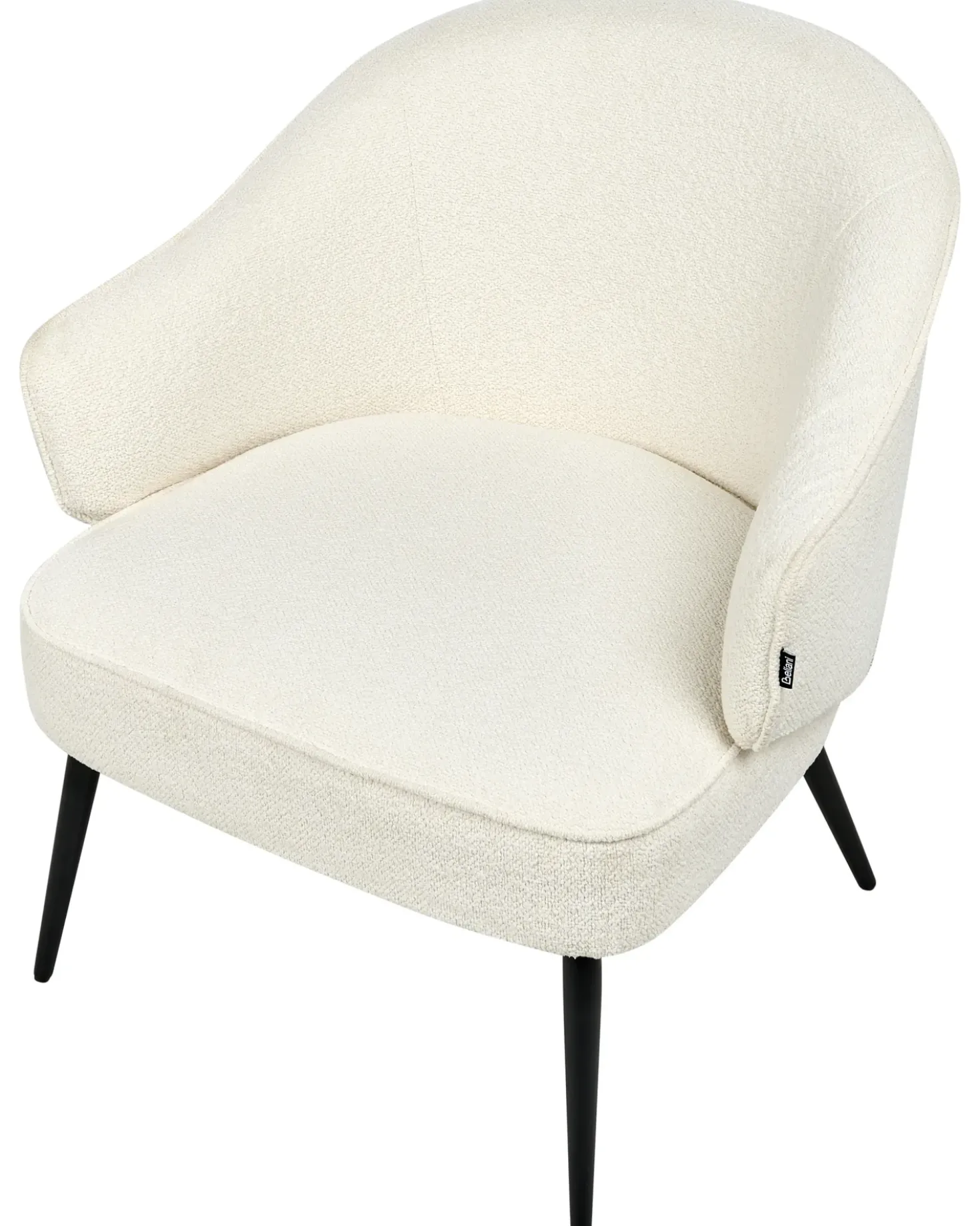 Poltrona KAYLA Bouclé Bianco sporco