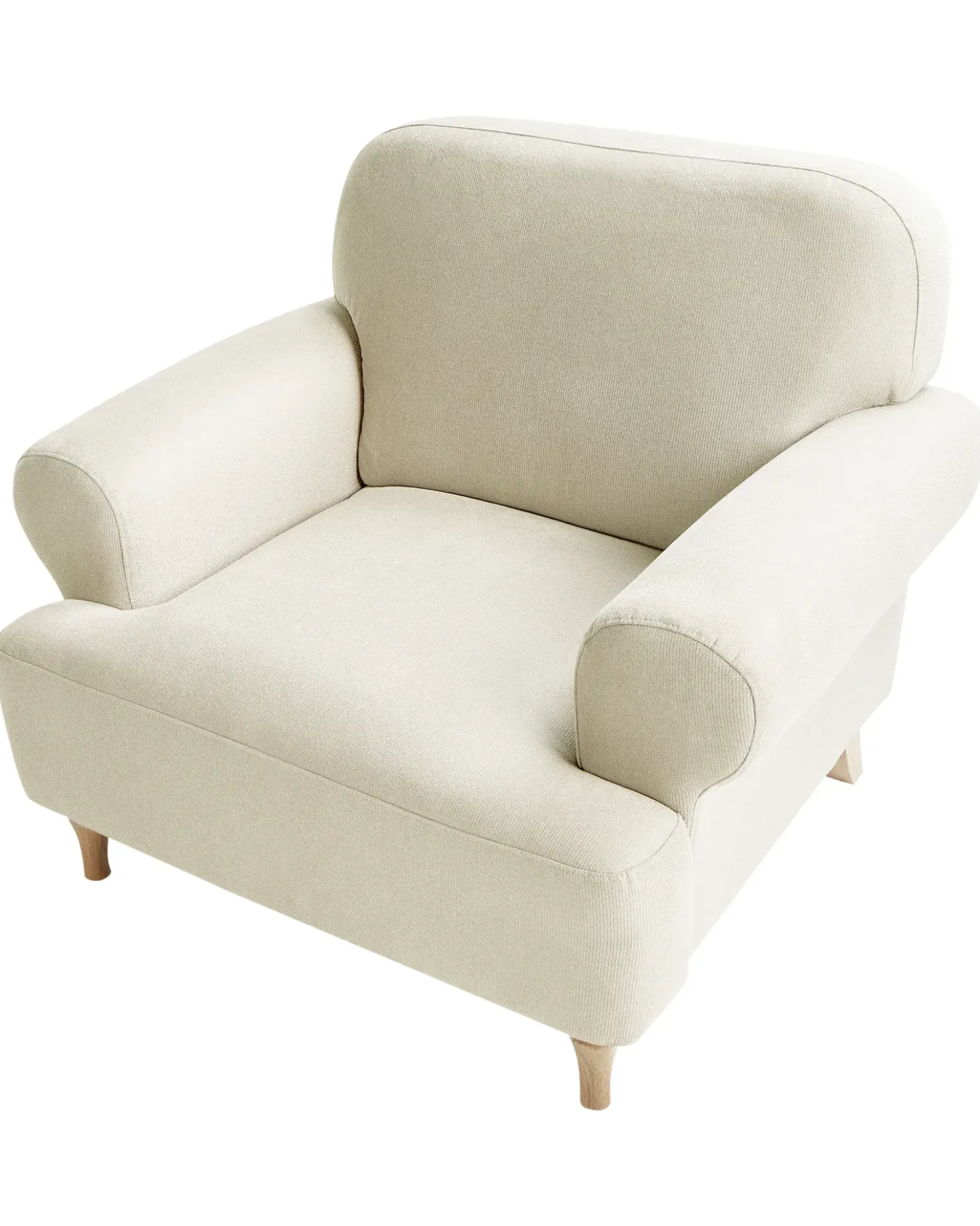 Poltrona KIBERG Tessuto Beige chiaro
