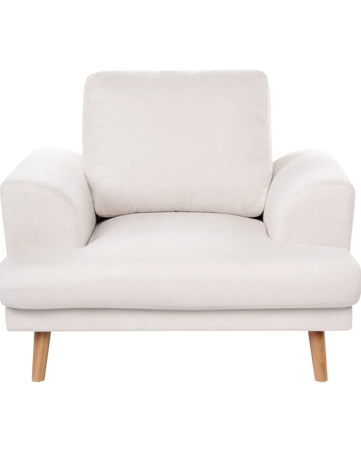 Poltrona KILDAL Tessuto Beige chiaro
