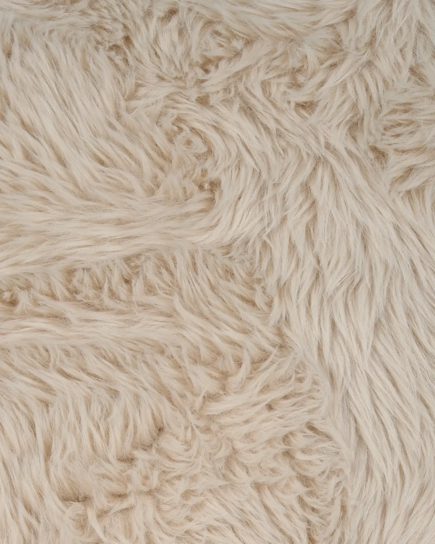 Poltrona KISA Finta pelliccia Beige chiaro