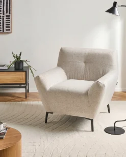 Poltrona LAKENE Tessuto Beige