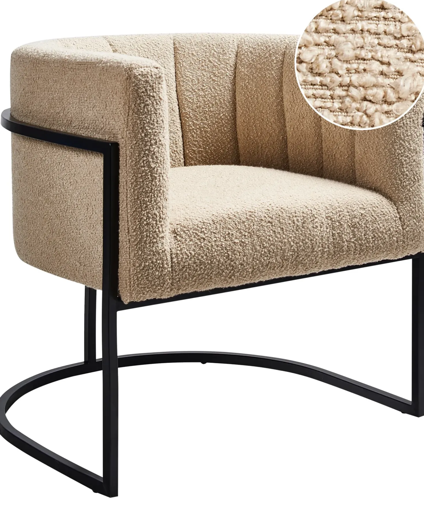 Poltrona LARVIK II Bouclé Beige