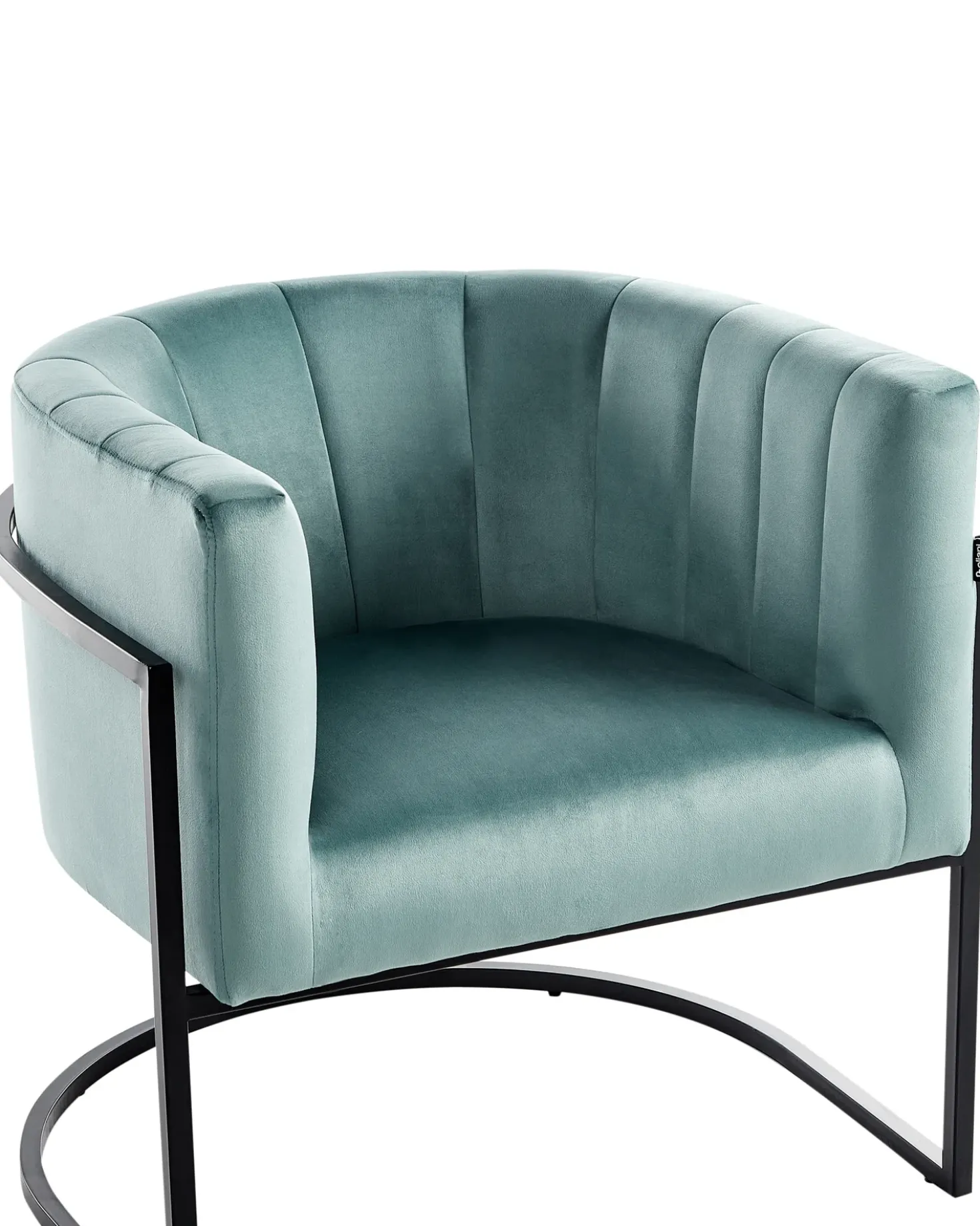 Poltrona LARVIK II Velluto Verde menta
