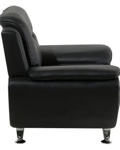 Poltrona LEIRA II Pelle sintetica Nero