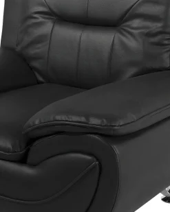 Poltrona LEIRA II Pelle sintetica Nero