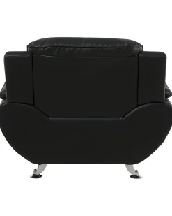 Poltrona LEIRA II Pelle sintetica Nero