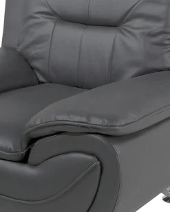 Poltrona LEIRA II Pelle sintetica Grigio
