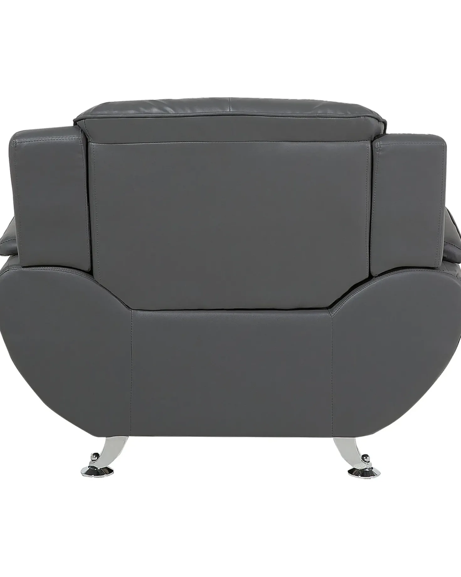 Poltrona LEIRA II Pelle sintetica Grigio