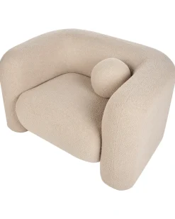 Poltrona LEIREN Bouclé Beige