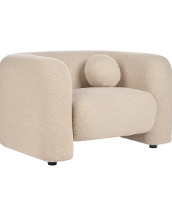 Poltrona LEIREN Bouclé Beige