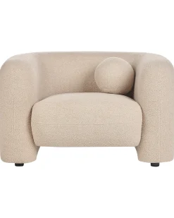 Poltrona LEIREN Bouclé Beige