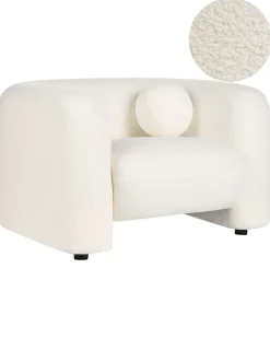 Poltrona LEIREN Bouclé Bianco