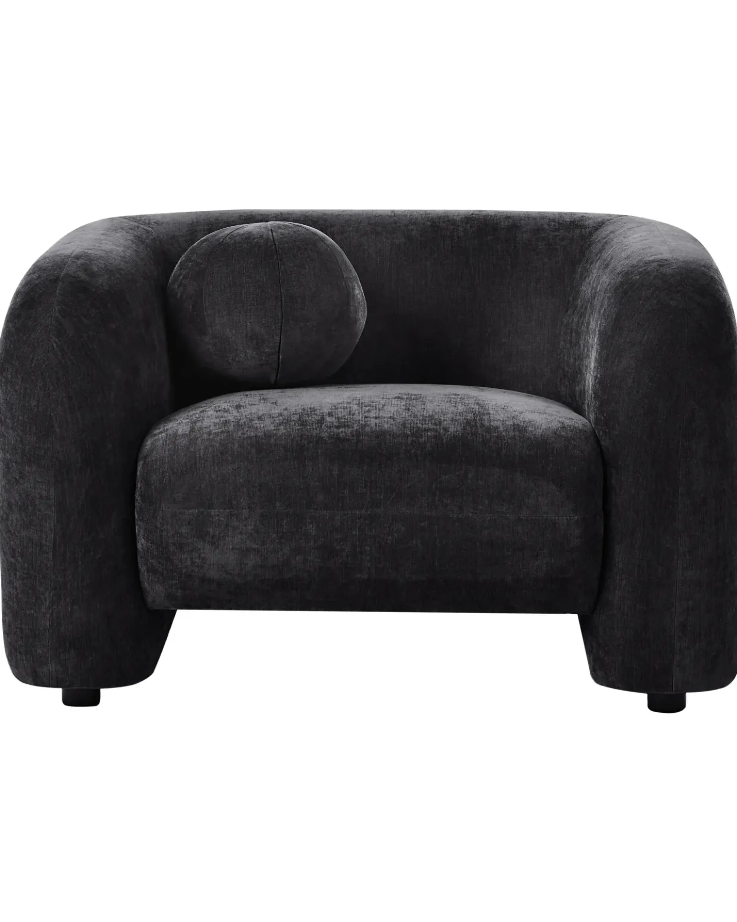 Poltrona LEIREN Ciniglia Nero