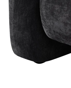 Poltrona LEIREN Ciniglia Nero