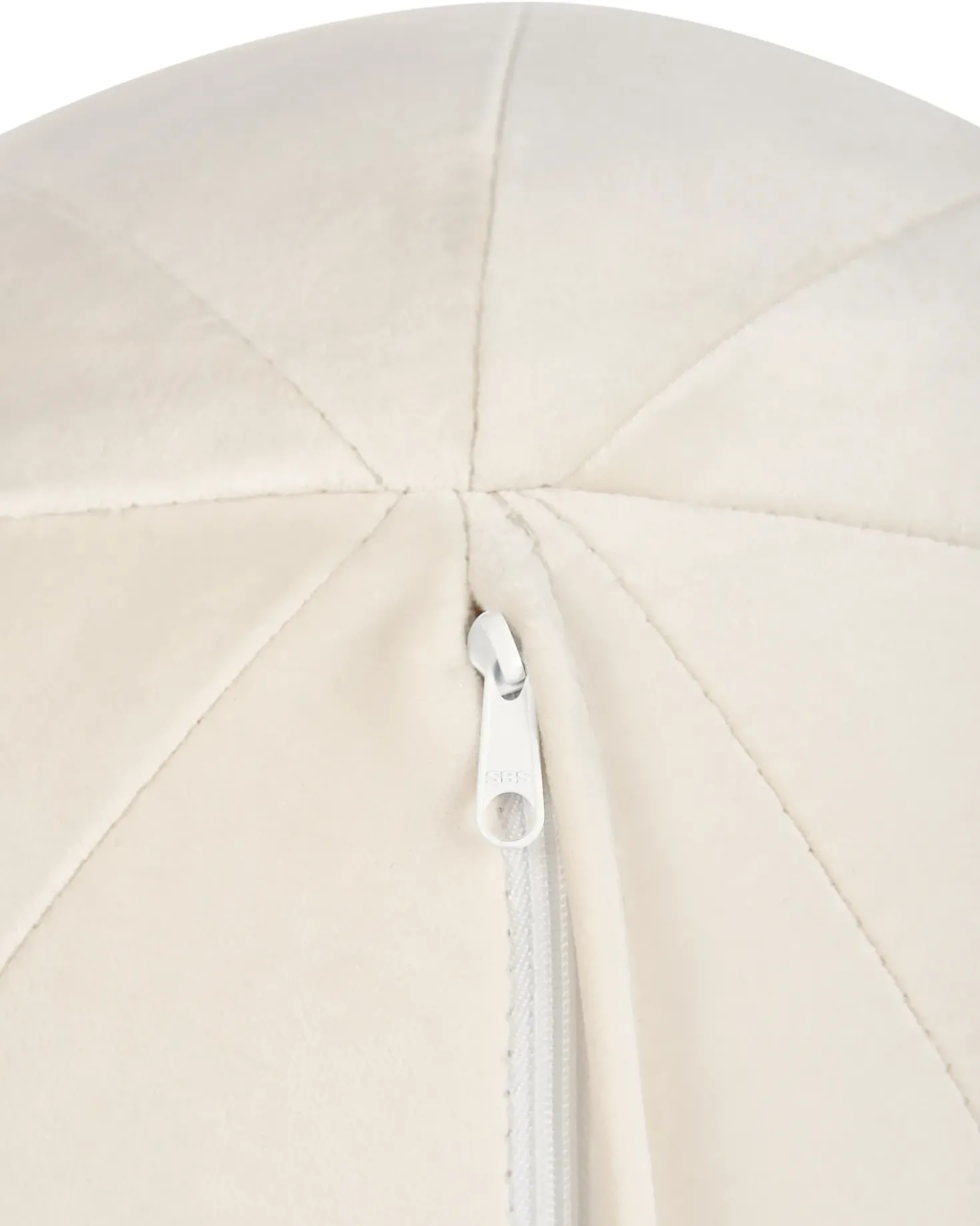Poltrona LEIREN Velluto Bianco sporco
