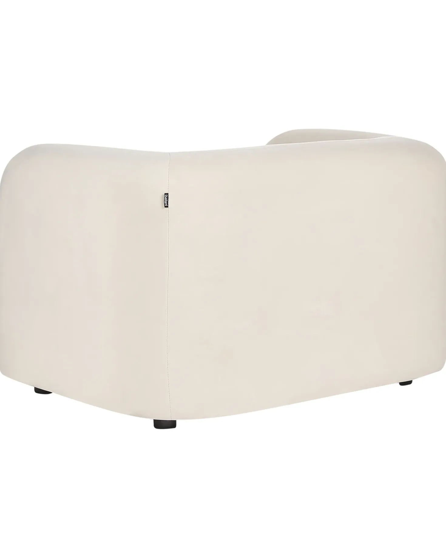 Poltrona LEIREN Velluto Bianco sporco