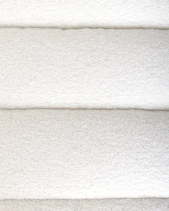 Poltrona LEKNES Bouclé Bianco sporco