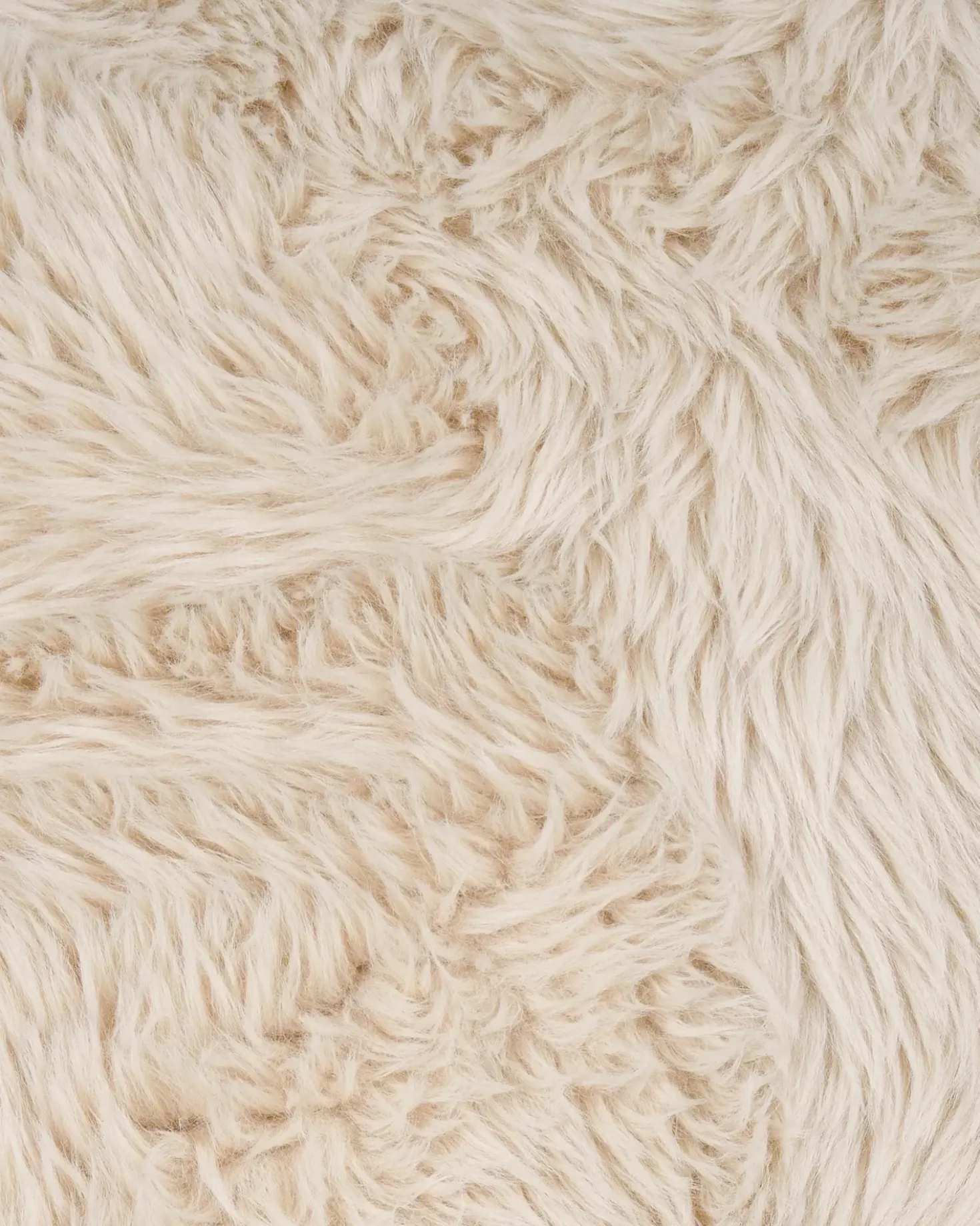 Poltrona LEKNES Finta pelliccia Beige chiaro