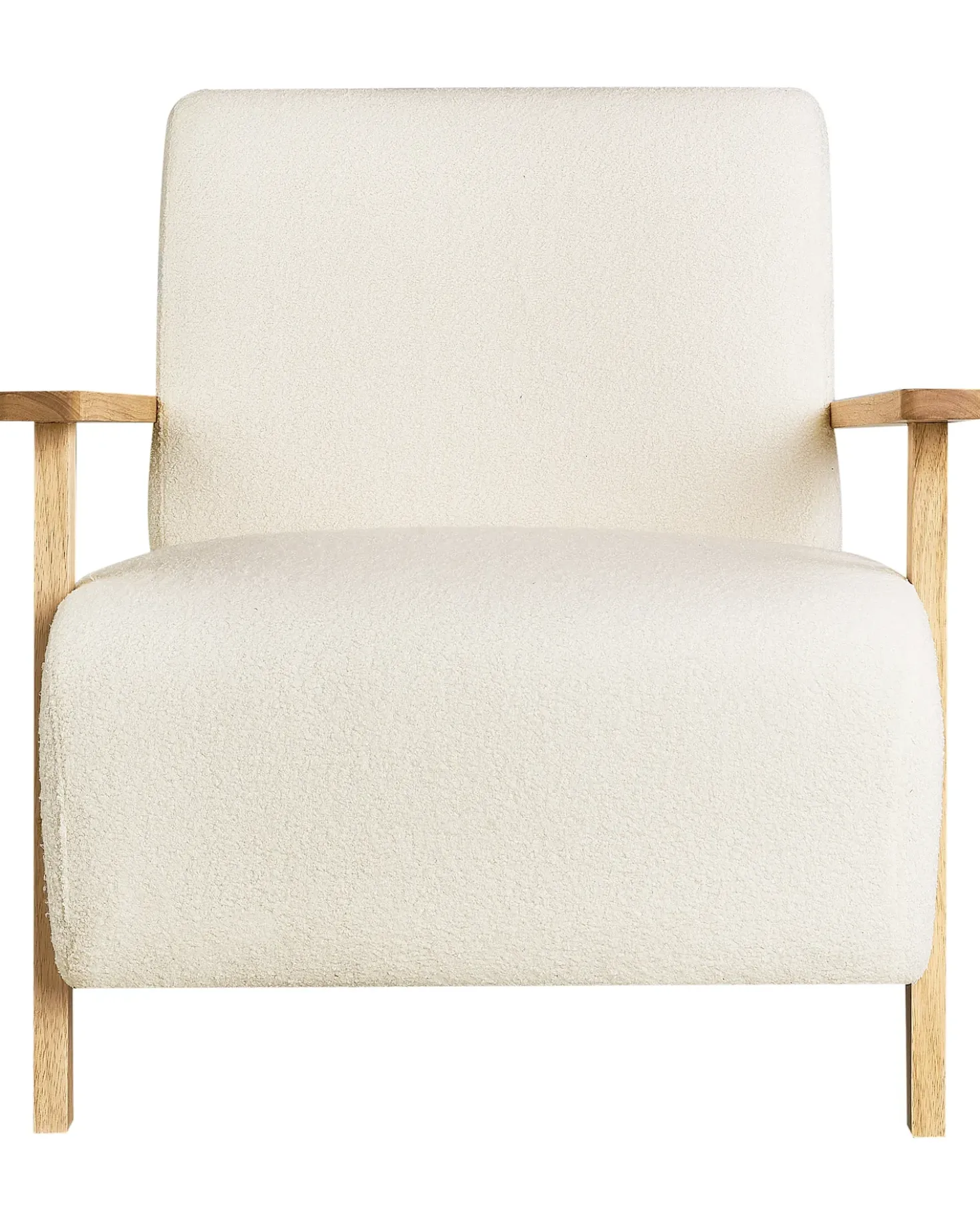 Poltrona LESJA Bouclé Beige chiaro