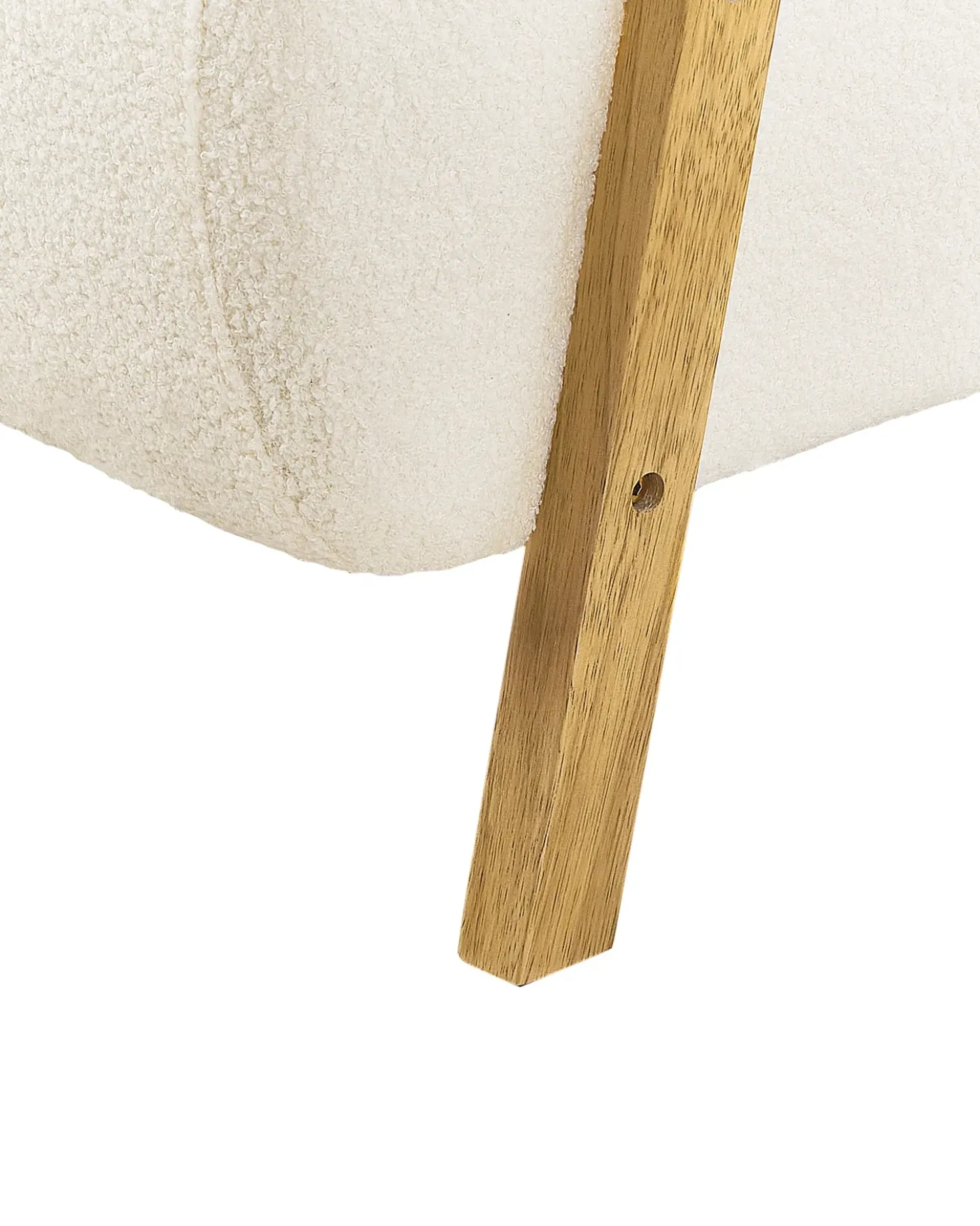 Poltrona LESJA Bouclé Beige chiaro