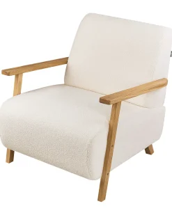 Poltrona LESJA Bouclé Beige chiaro