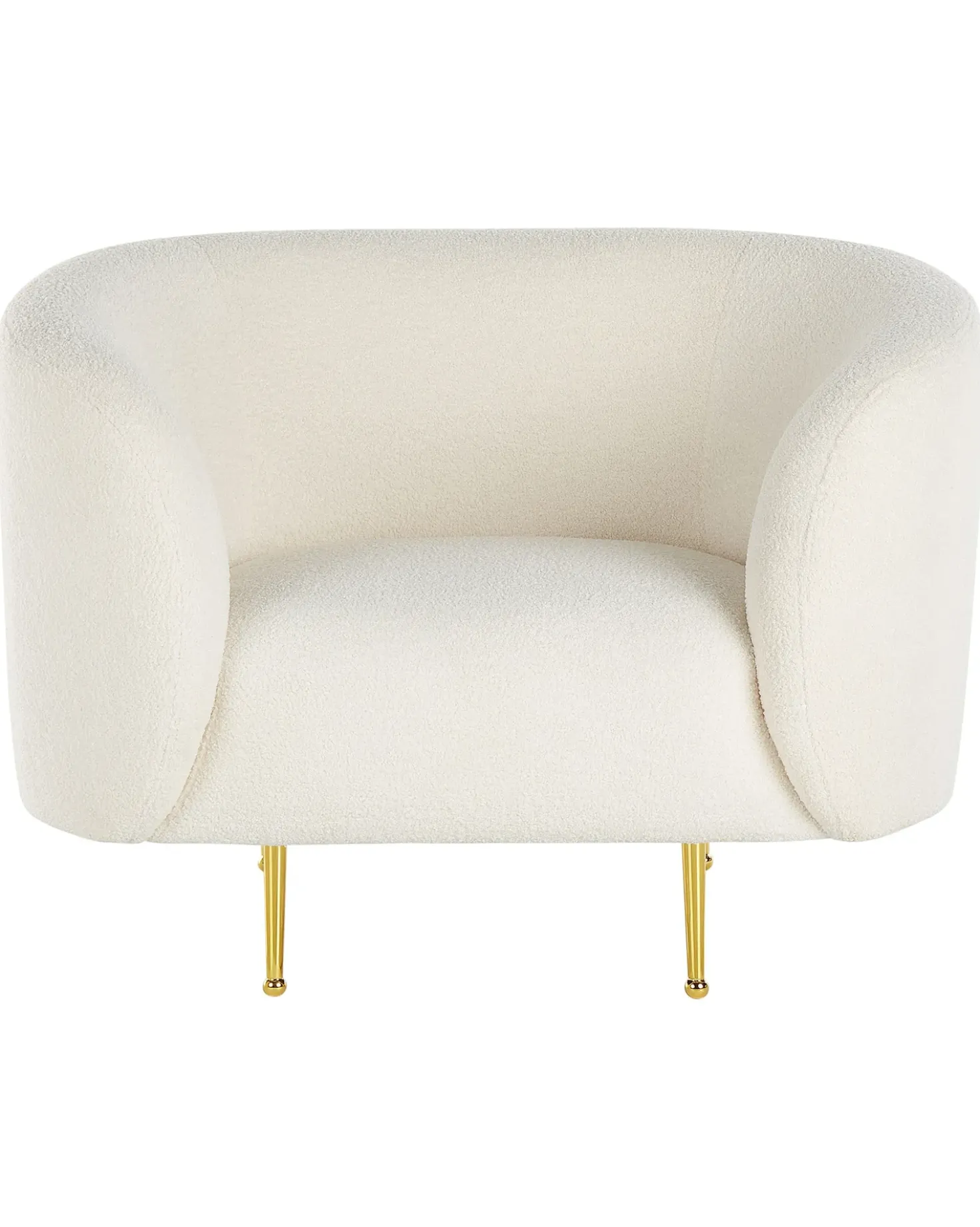 Poltrona LOEN Bouclé Bianco