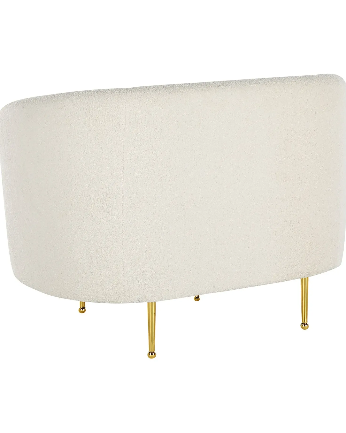 Poltrona LOEN Bouclé Bianco