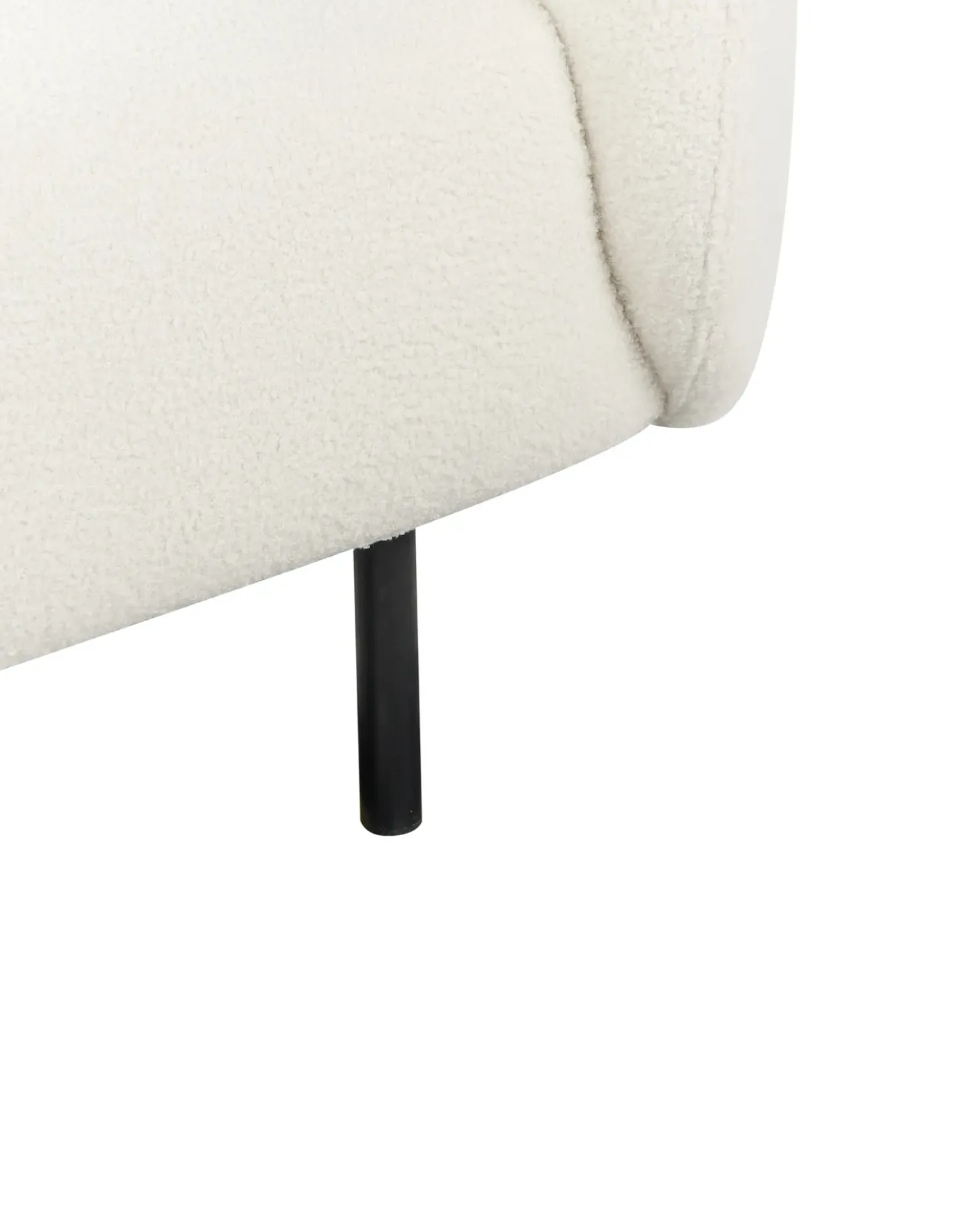 Poltrona LOEN Bouclé Bianco