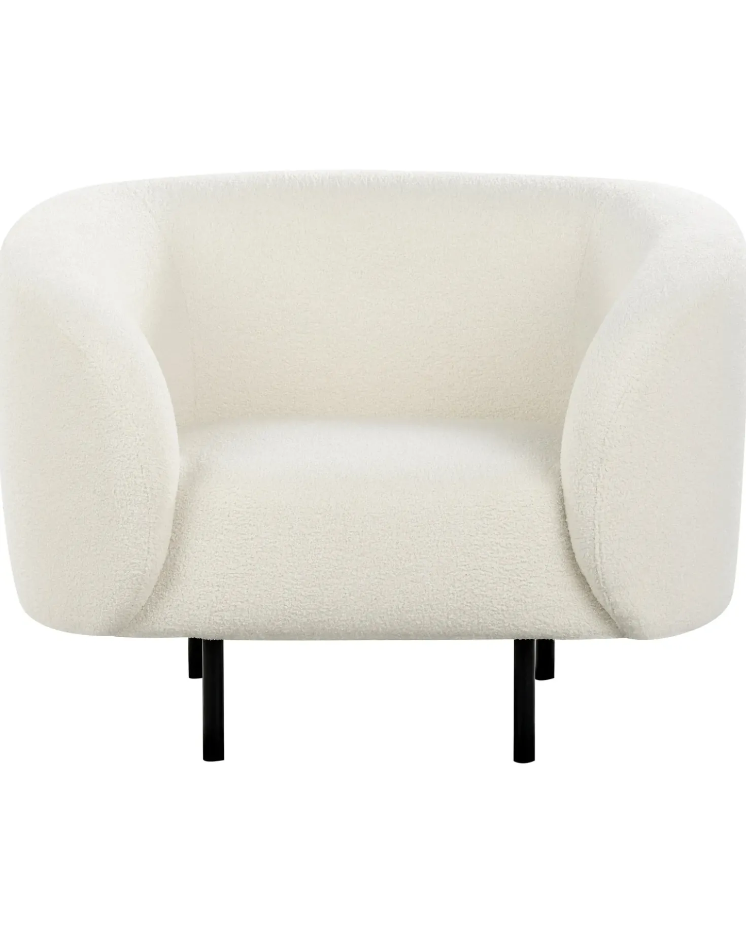 Poltrona LOEN Bouclé Bianco