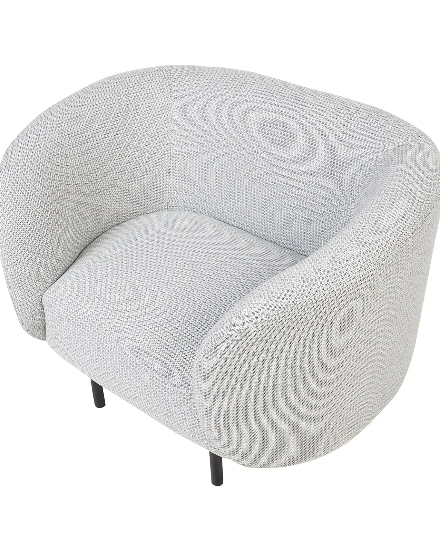 Poltrona LOEN Tessuto Nero/Bianco