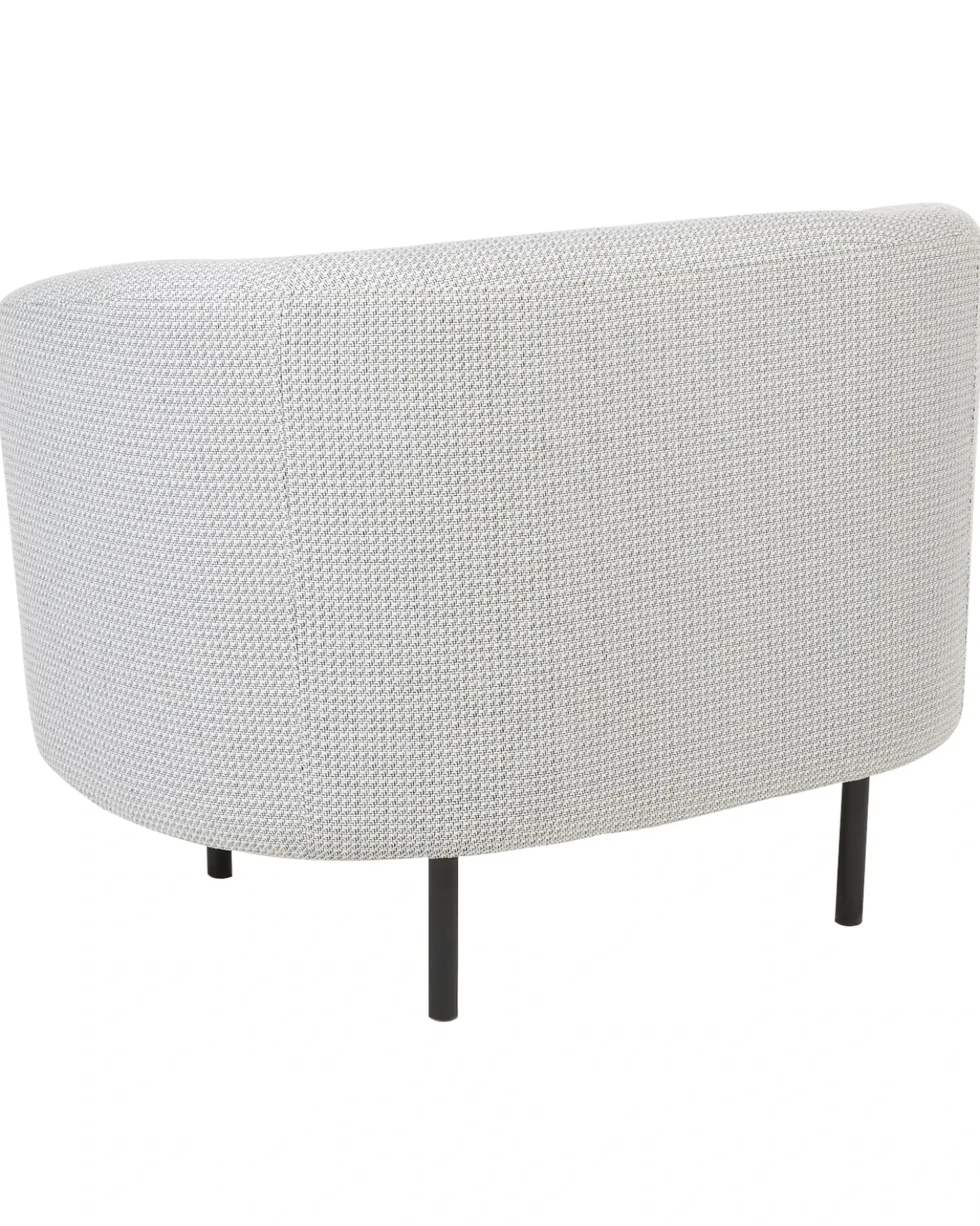 Poltrona LOEN Tessuto Nero/Bianco