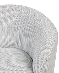 Poltrona LOEN Tessuto Nero/Bianco