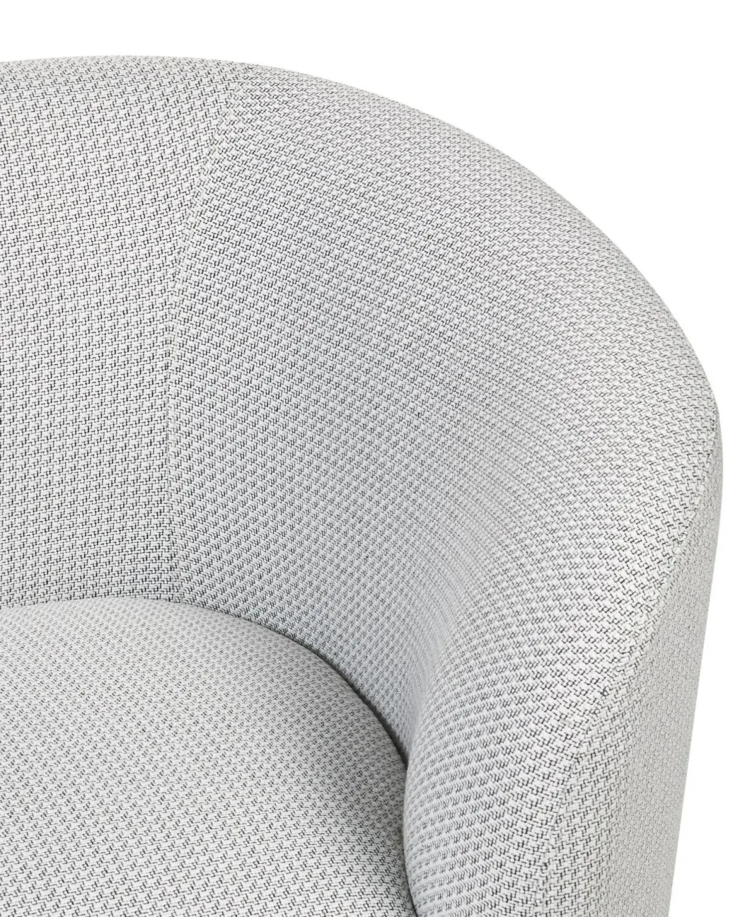 Poltrona LOEN Tessuto Nero/Bianco
