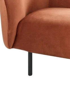 Poltrona LOEN Velluto Arancione