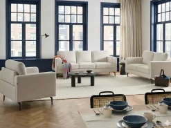 Poltrona LOUSTO Tessuto Beige chiaro